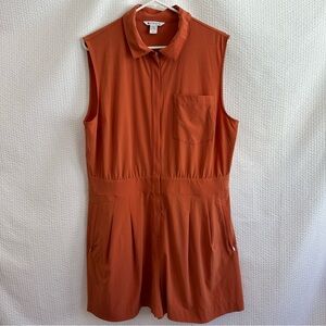 Athleta Brooklyn Utility Women’s Orange Romper Size: 16